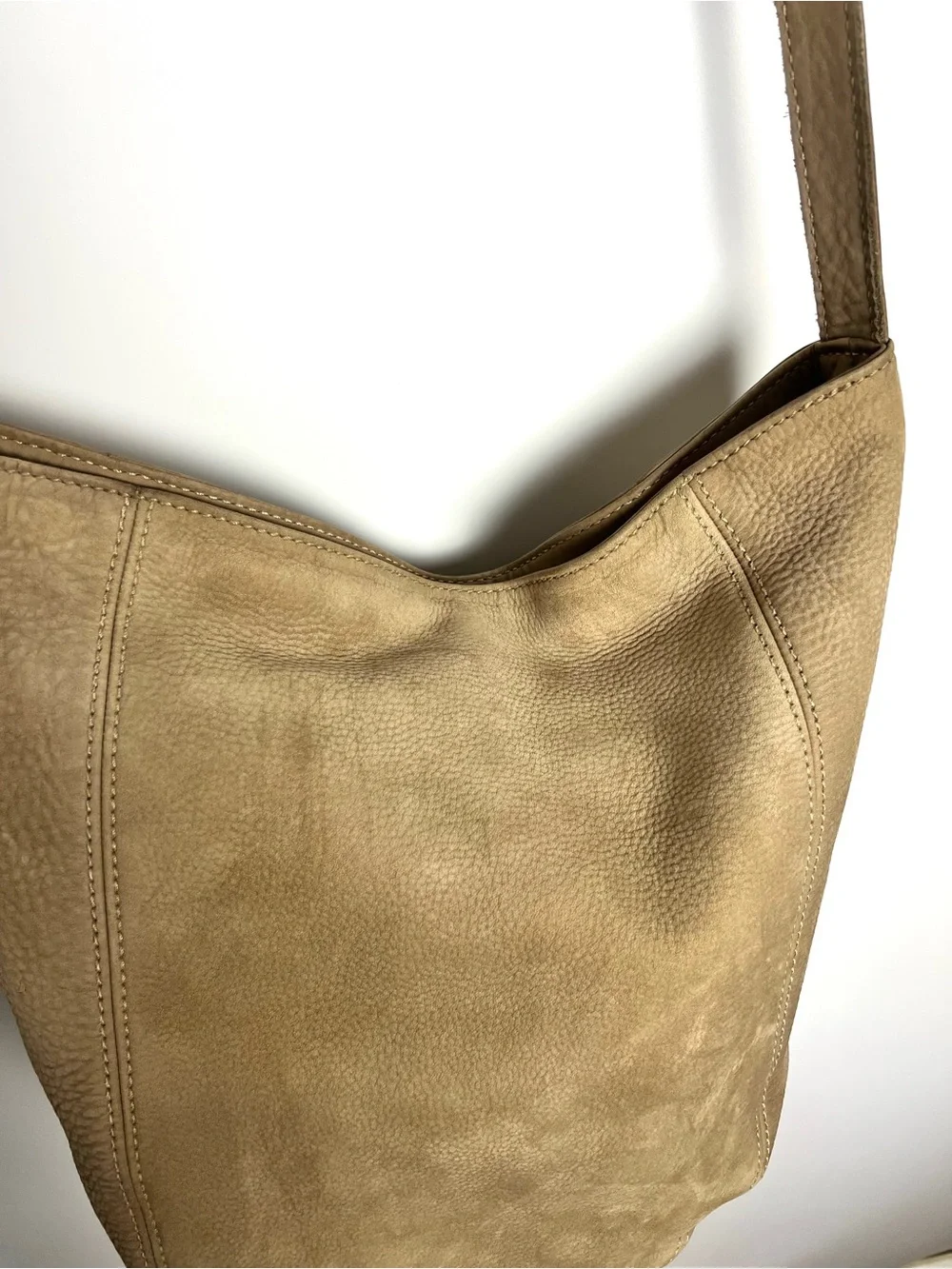 Vintage Coach Sonoma Style 4943 Soft Bucket Nubuc Leather in Sand